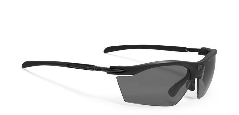 SP531006S משקפי שמש-בטיחות רודי פרוגקט דגם RYDON צבע שחור עדשות שחורות בתקן ANSI Z87