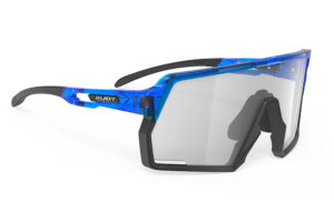 משקפי שמש של רודי פרוג'קט דגם קליון KELION של רודי פרוג'קט מק"ט SP857877 מסגרת כחולה עם עדשות מתכהות משקוף לאפור עם ציפוי מראה
