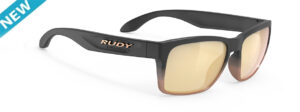 משקפי שמש רודי פרוג'קט ספינהוק סלים מק"ט SP385706-0010 Rudy Project Spinhawk Slim מסגרת שחור חום ועדשות עם ציפוי מראה בגוון זהוב