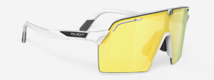 SP980558 משקפי שמש רודי פרוג'קט דגם SPINSHIELD PRO צבע לבן ועדשת מראה צהובה